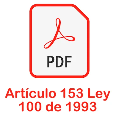 Artículo 153 Ley 100 de 1993